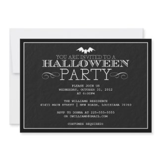 Halloween Party Custom Announcement
