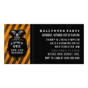 Halloween Party Gargoyle Admit One Invitation