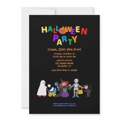 Halloween Party invitations