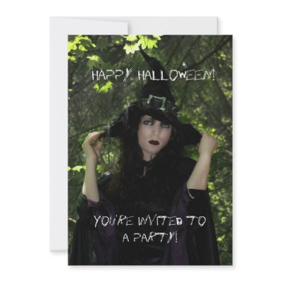 Halloween party invitation