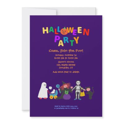 Halloween Party invitations