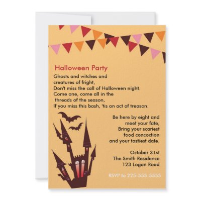 Halloween Party invitations