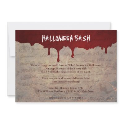 Halloween Party invitations