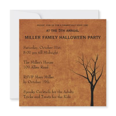 Halloween Party Invitation
