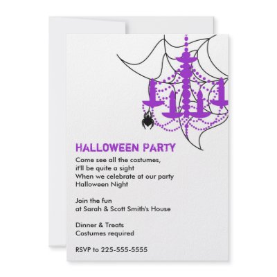 Halloween Party invitations