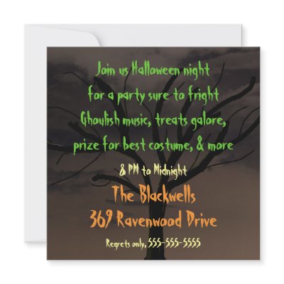 Halloween Party Invitation