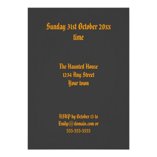 Halloween Party Invitation