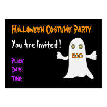 Halloween party - Invitation business cards