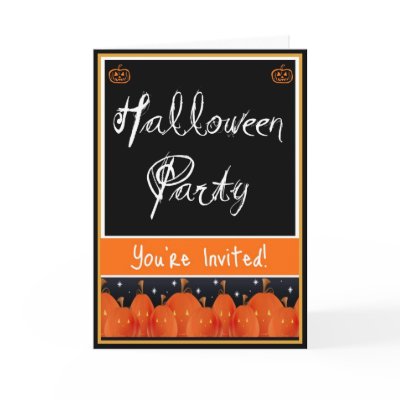 Halloween Party Invitation cards