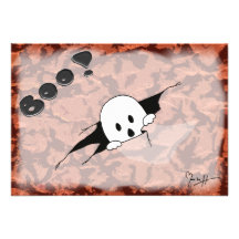 Halloween Party Invitation - Cute Ghost