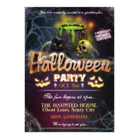 Proefssional-looking Halloween Party Invitation that's Fully Customisable or personalisable