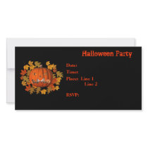 Halloween Party Invitation Jack O Lantern Card photo cards