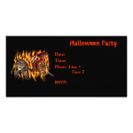 Halloween Party Invitation Monsters Flames Card Photo Cards Halloween Party Invitation Monsters Flames Card Photo Cards