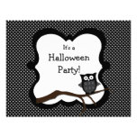 Halloween Party Invitation - Owl
