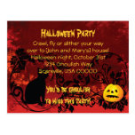Halloween Party Invitation Post Card