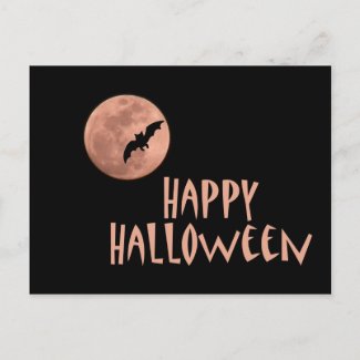 Halloween Party Invitation Post Card postcard