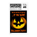 Halloween Party Invitation Postage Stamps