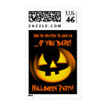 Halloween Party Invitation Postage Stamps