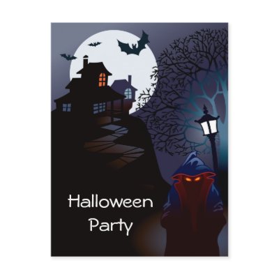 Halloween Party Invitation postcards
