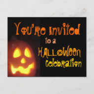 Halloween Party Invitation postcard