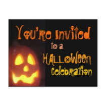 Halloween Party Invitation postcards by tiffjamaica Halloween Party Invitation postcards
