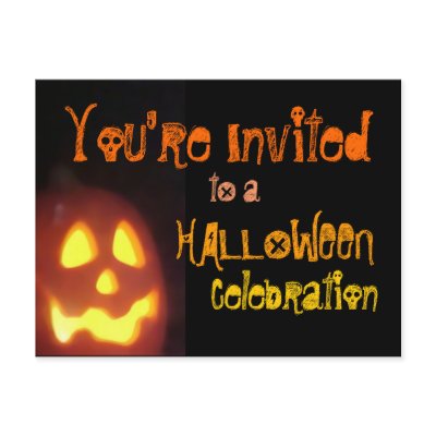 Halloween Party Invitation postcards