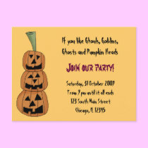Halloween Party Invitation postcards
