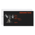 Halloween Party Invitation Skeleton Ghosts Card photo cards