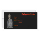 Halloween Party Invitation Skeleton Tombstone Card Photo Card Template