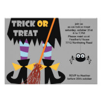Halloween party invitation Trick or Treat invitations