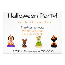 Halloween Party Invitations