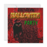 "Halloween party" invitations customize template