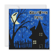 Halloween Party Invitations Spooky Haunted House