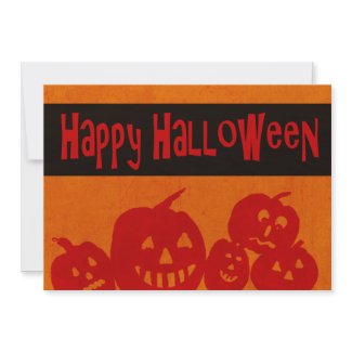 Halloween Party Invitations Spooky Pumpkins invitation