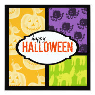 Halloween Party Invitations Square