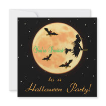 Halloween Party Invitations template