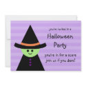 Toy Witch Halloween Party Invitations