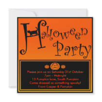Halloween party invite