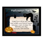 Halloween Party Invite Post Cards