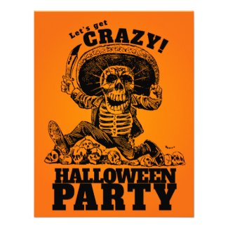 Halloween Party - Let's Get Crazy! Personalized Invite