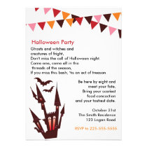 Halloween Party Personalized Announcement