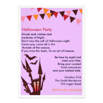 Halloween Party Personalized Invites