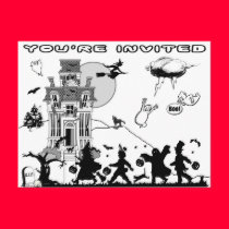 Halloween Party postcards