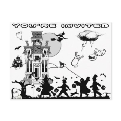 Halloween Party postcards