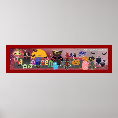 Halloween Party print
