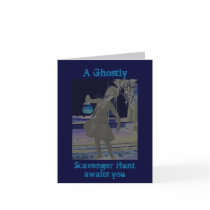 Halloween Party/Scavenger Hunt Invite cards