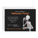 Halloween Party Skeleton invitations