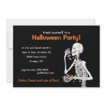 Halloween Party Skeleton invitations