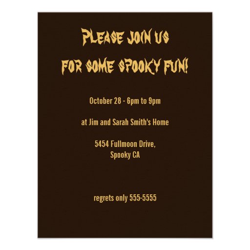 Halloween Party Skeleton Musicians Announcements