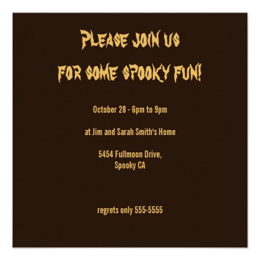 Halloween Party Skeleton Musicians Custom Announcements